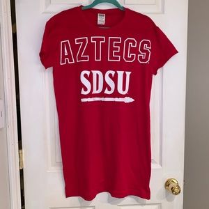 PINK SDSU Aztecs Sleep Shirt - NWT